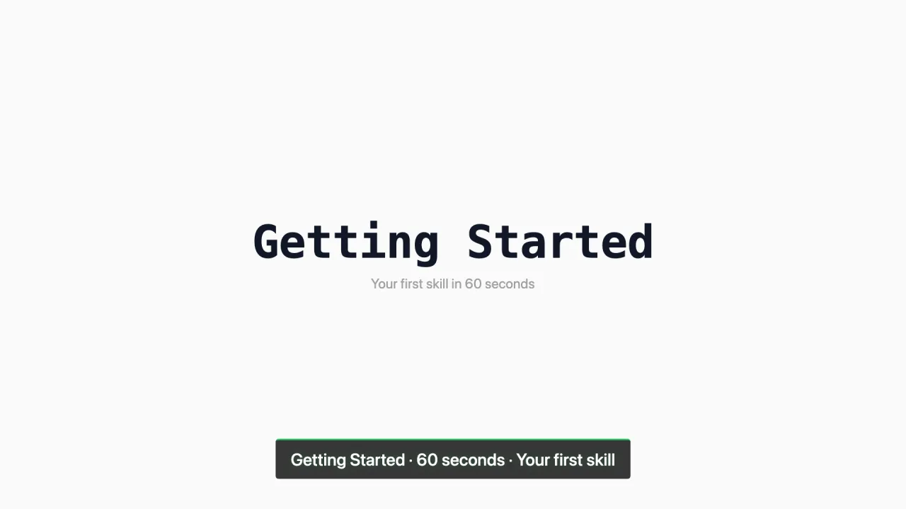 Getting Started with vskill